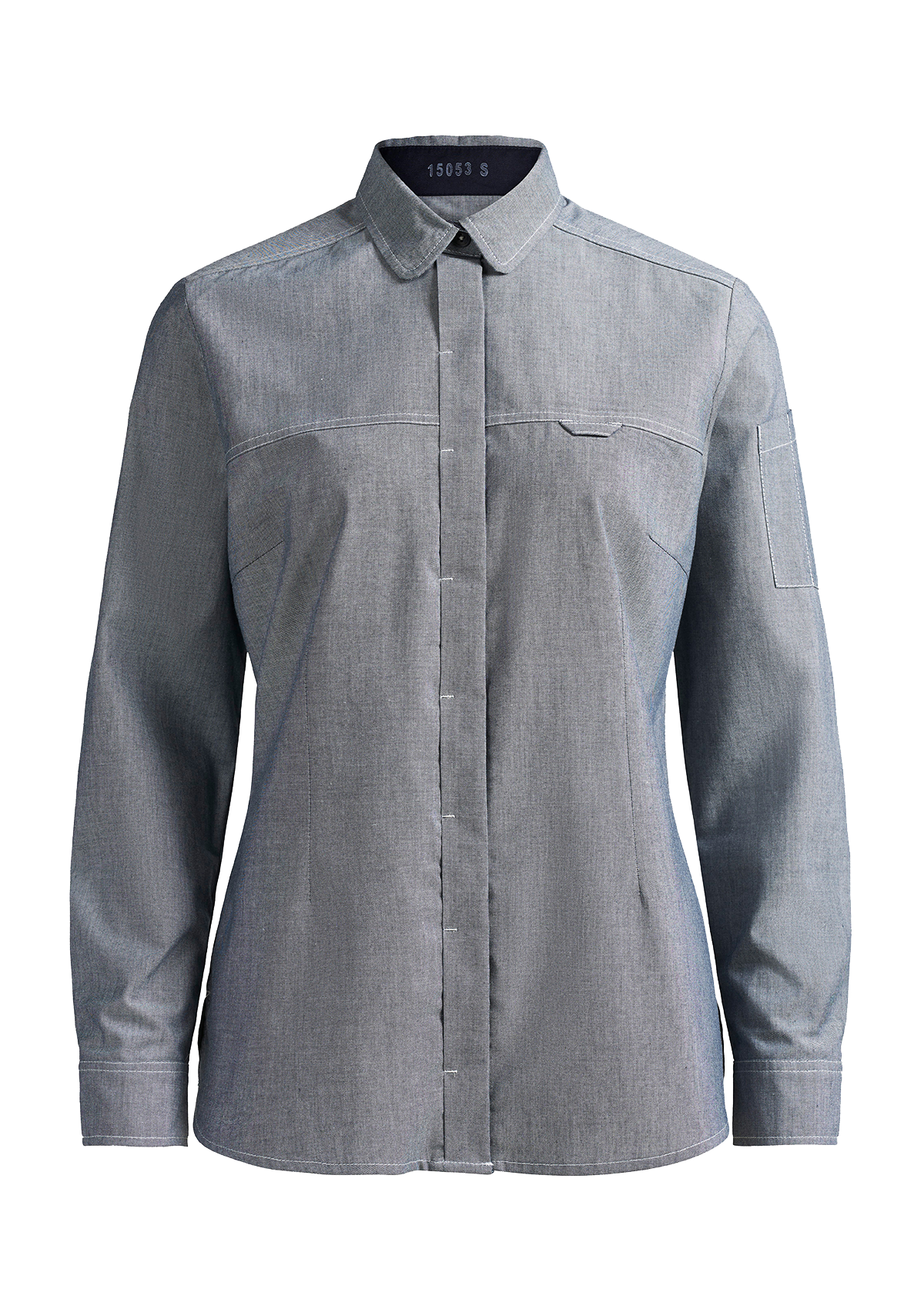 Camisa de servicio mujer corte moderno manga larga | Kentaur