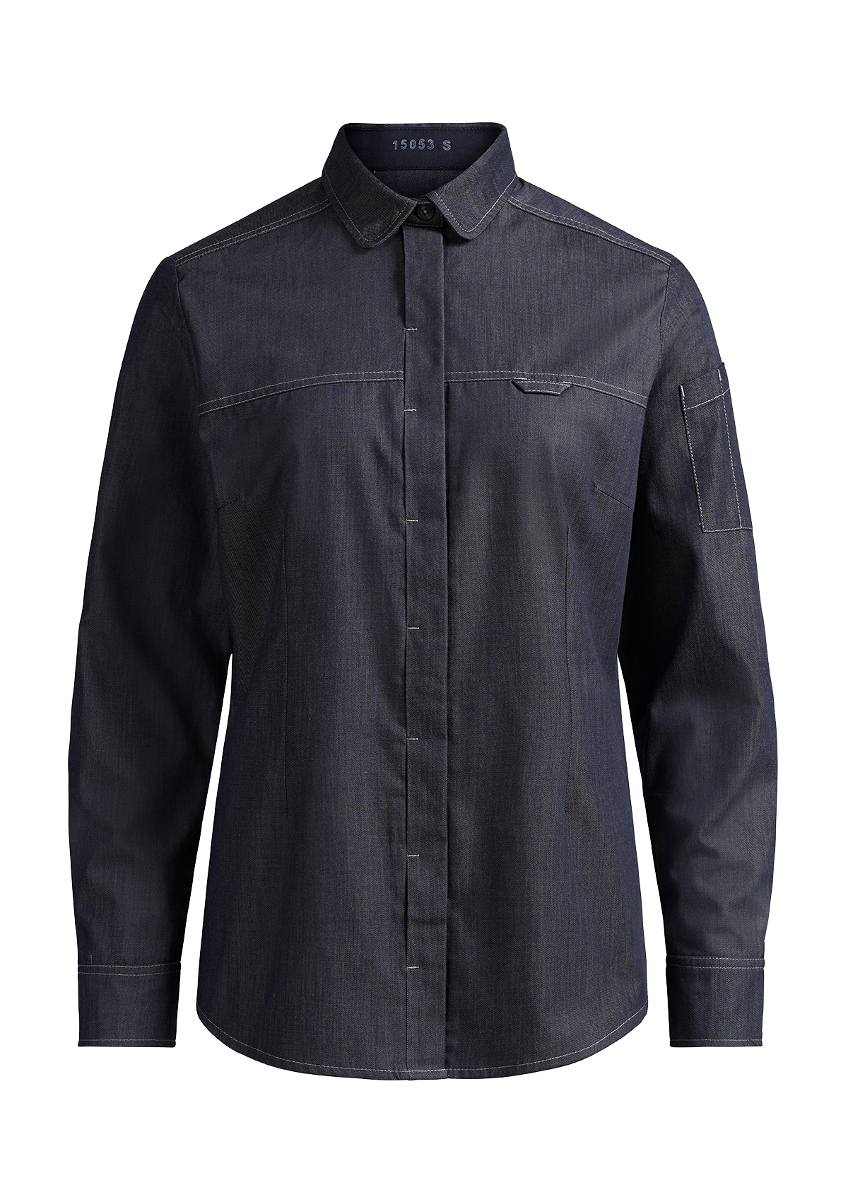 Camisa de servicio mujer corte moderno manga larga | Kentaur