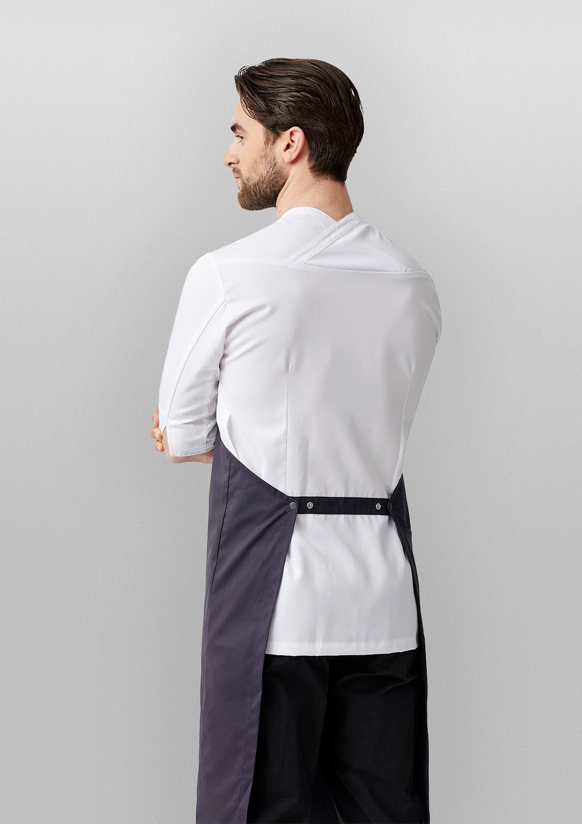 Chaqueta híbrida de chef con delantal integrado unisex | Kentaur