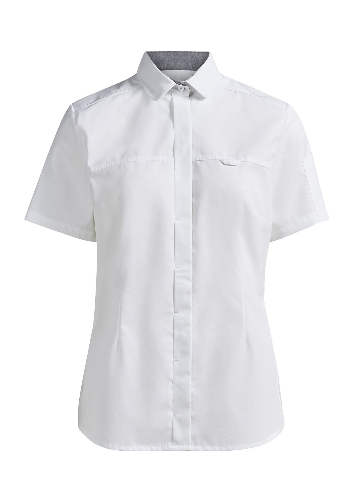 Camisa de servicio mujer corte moderno manga corta | Kentaur