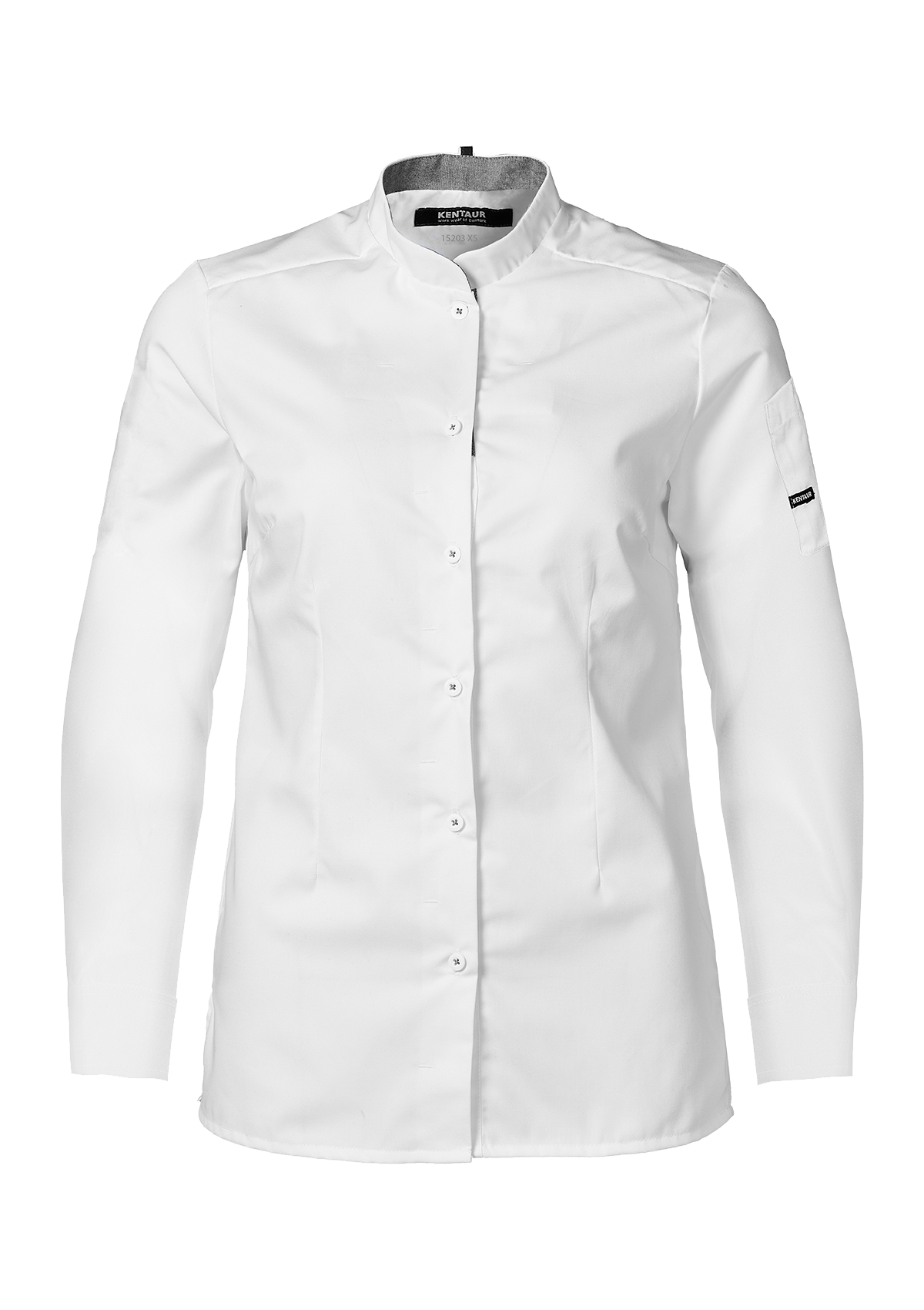 Camisa mujer chef y servicio corte óptimo manga larga | Kentaur