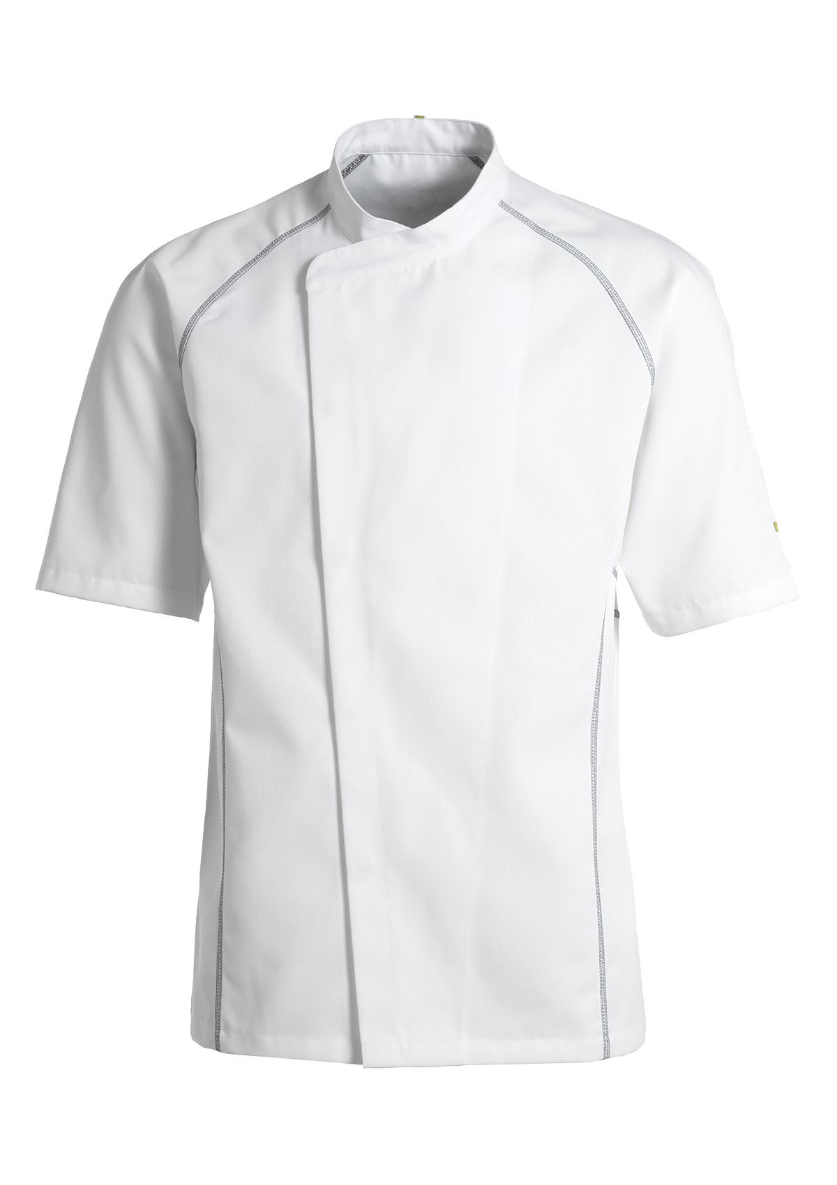 Chaqueta de chef deportiva con costura Flatlock y manga corta unisex | Kentaur