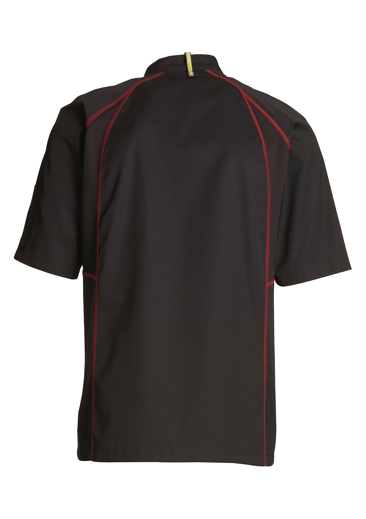 Chaqueta de chef deportiva con costura Flatlock y manga corta unisex | Kentaur
