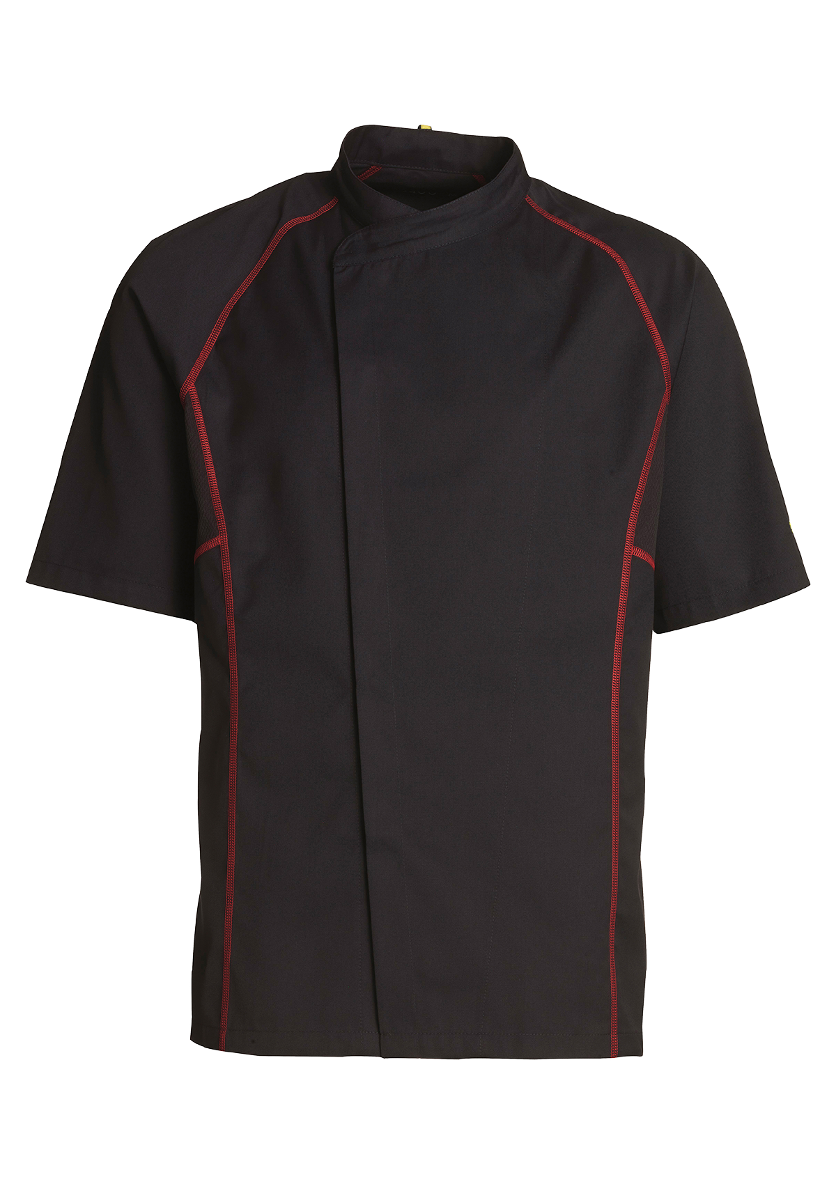 Chaqueta de chef deportiva con costura Flatlock y manga corta unisex | Kentaur