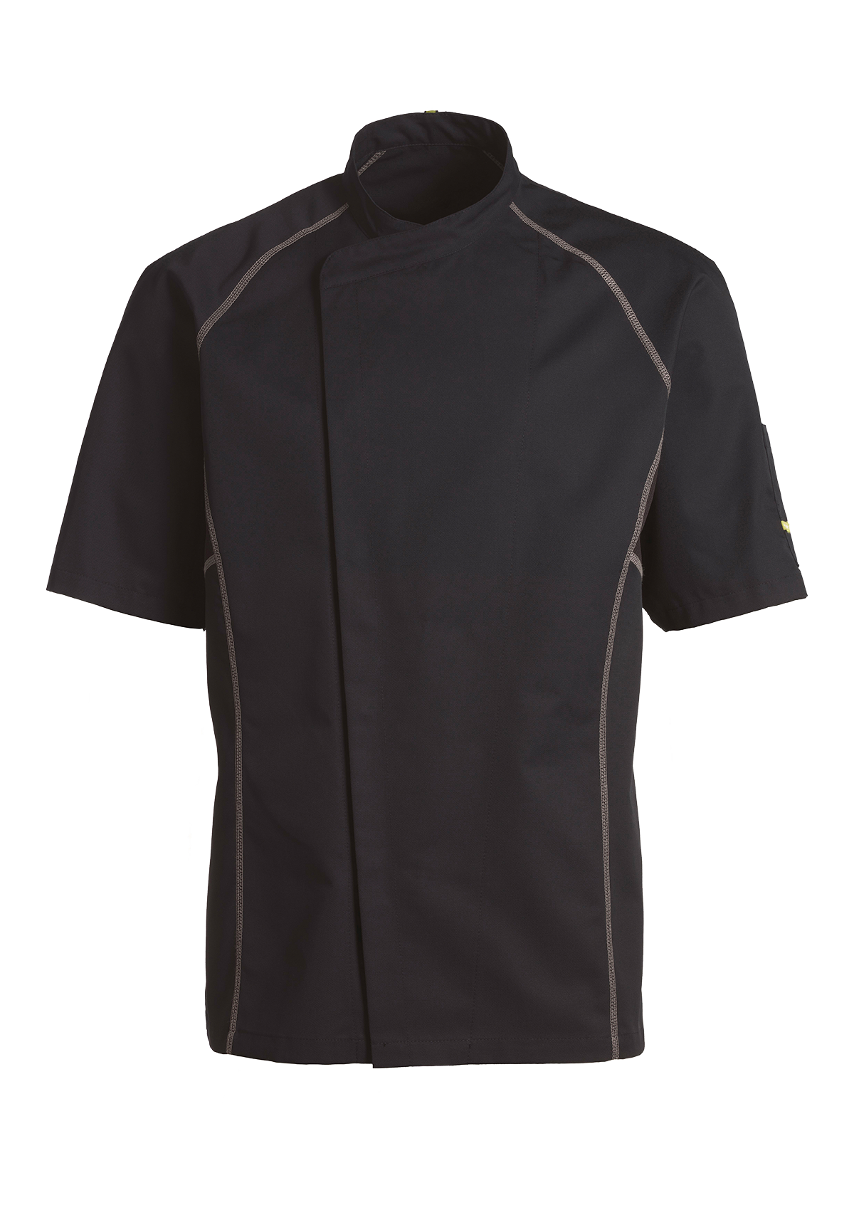 Chaqueta de chef deportiva con costura Flatlock y manga corta unisex | Kentaur