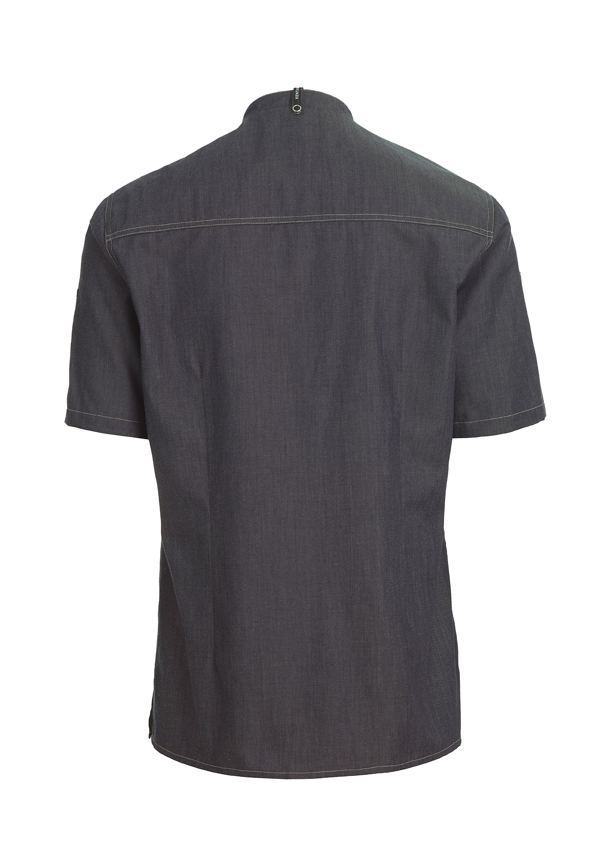 Camisa moderna de chef y servicio hilo contraste manga corta | Kentaur