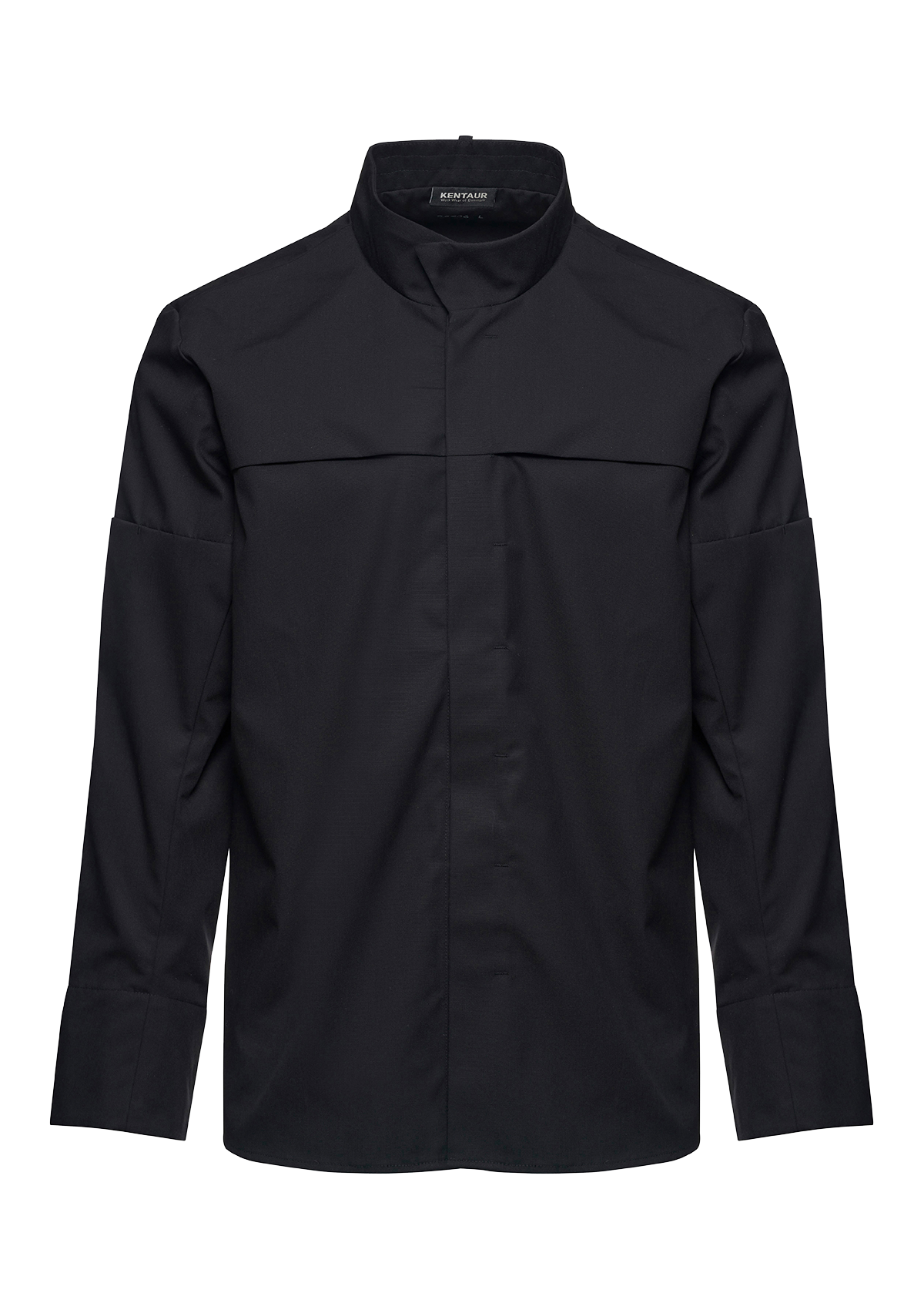 Camisa de chef unisex con botones ocultos para delantal Snap-on | Kentaur