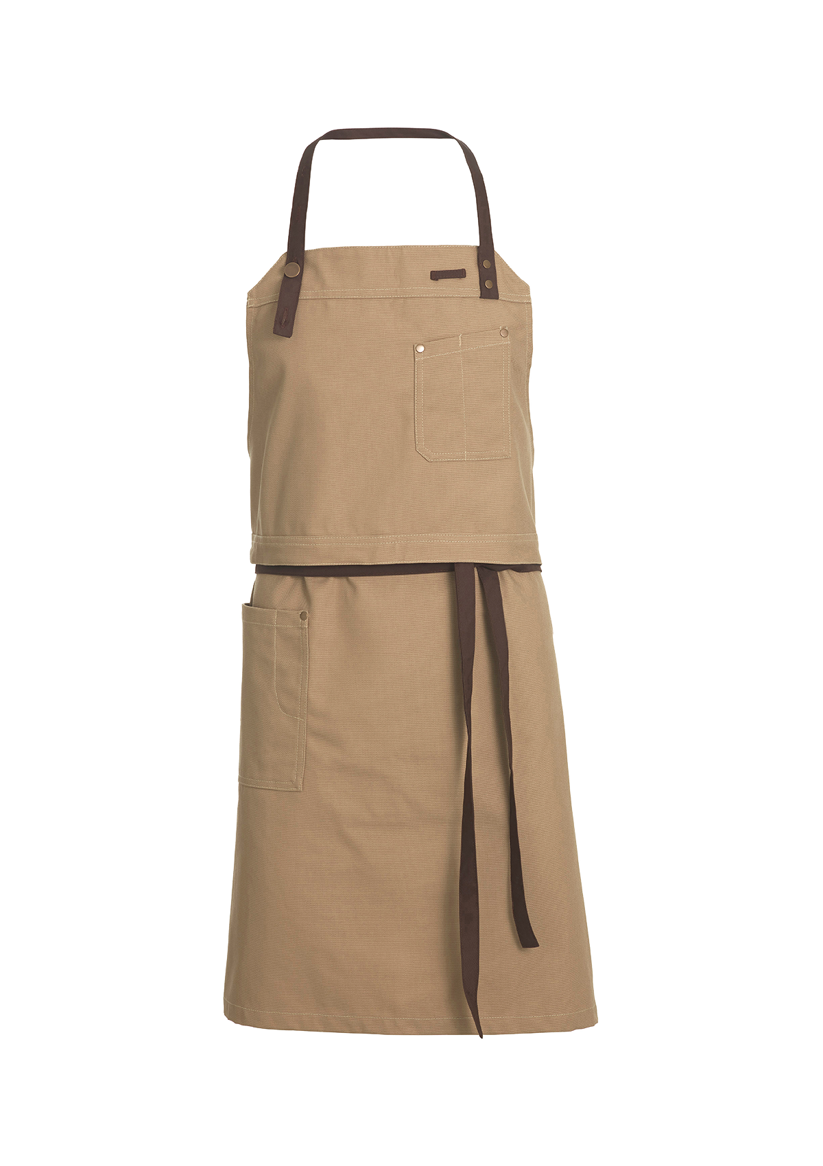 Delantal con peto Raw unisex | Kentaur