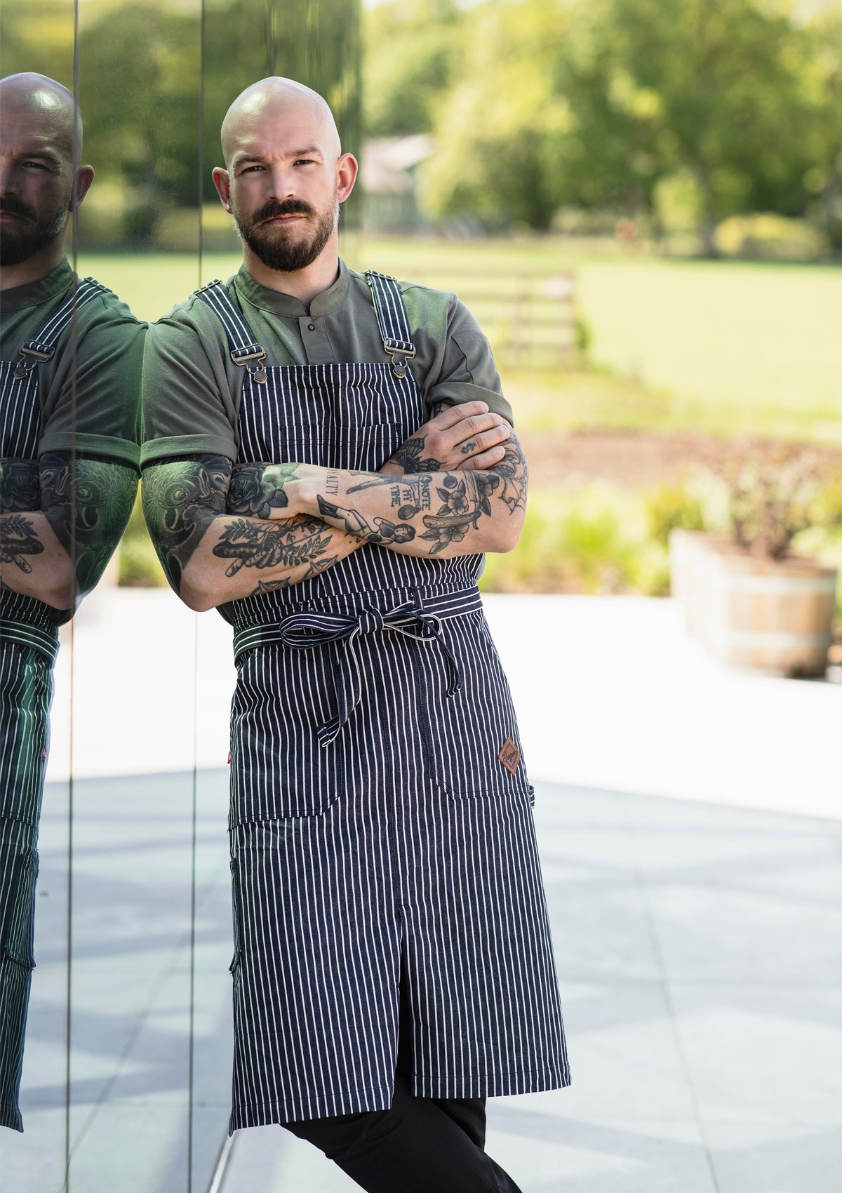 Delantal con peto estilo jardinero unisex | Segers