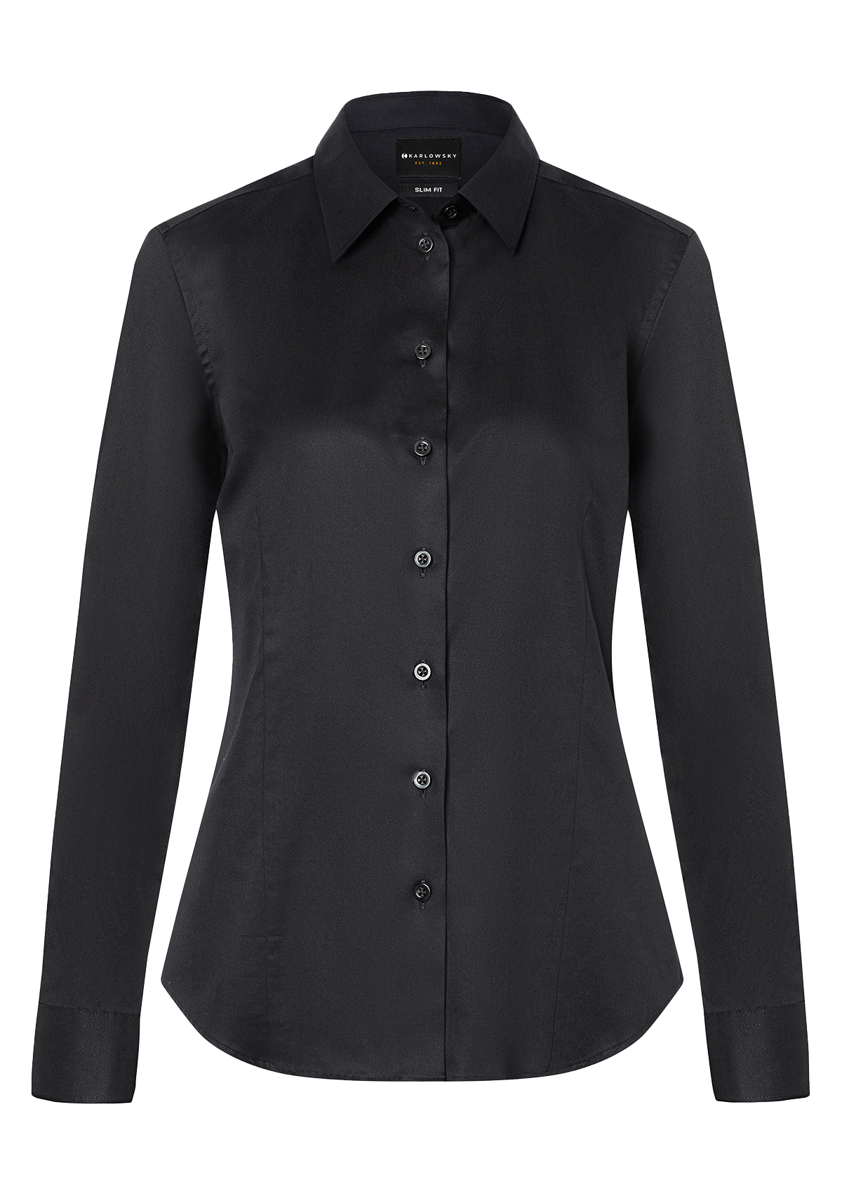 Blusa mujer Active-Stretch manga larga Slim-Fit | Karlowsky