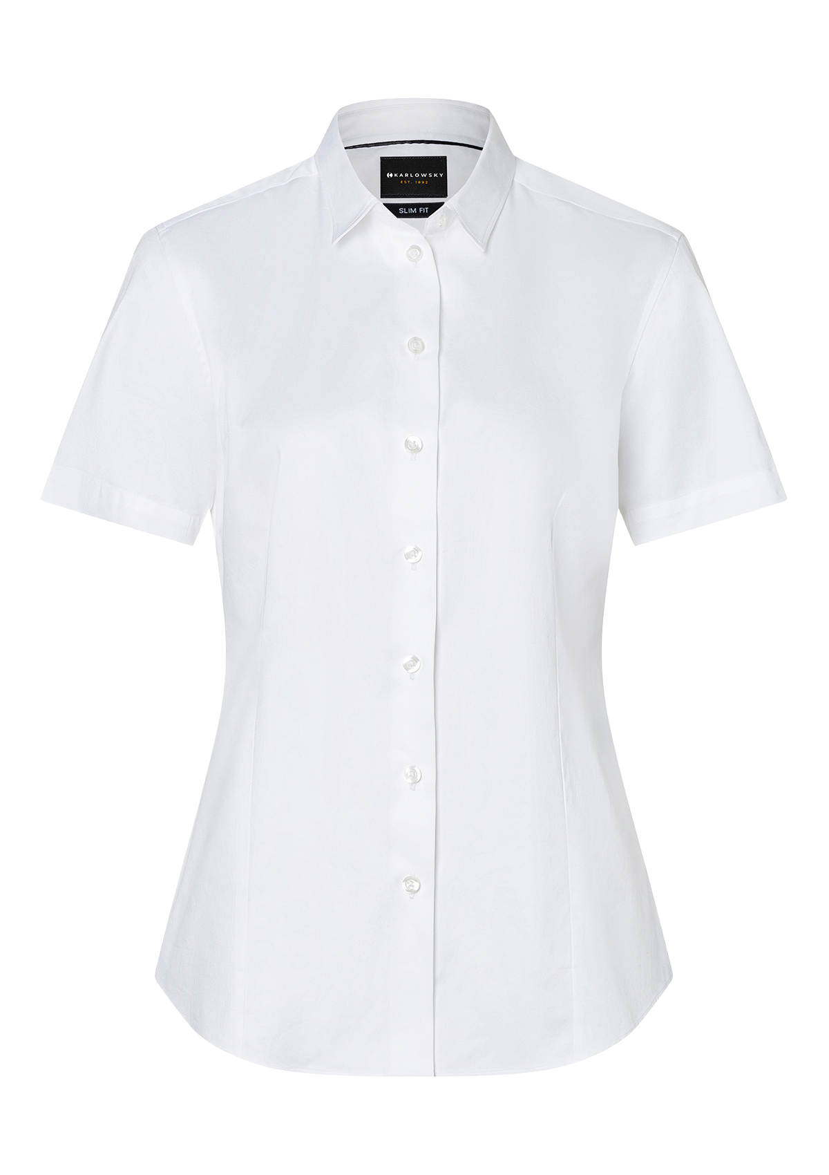 Blusa mujer Active-Stretch manga corta Slim-Fit | Karlowsky