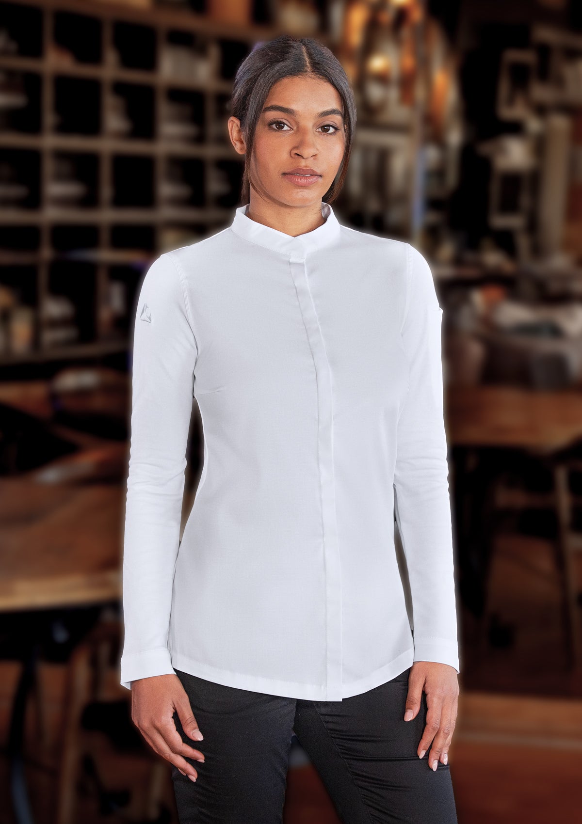 Chaqueta de chef mujer manga larga Avantgarde | Diamond Cut
