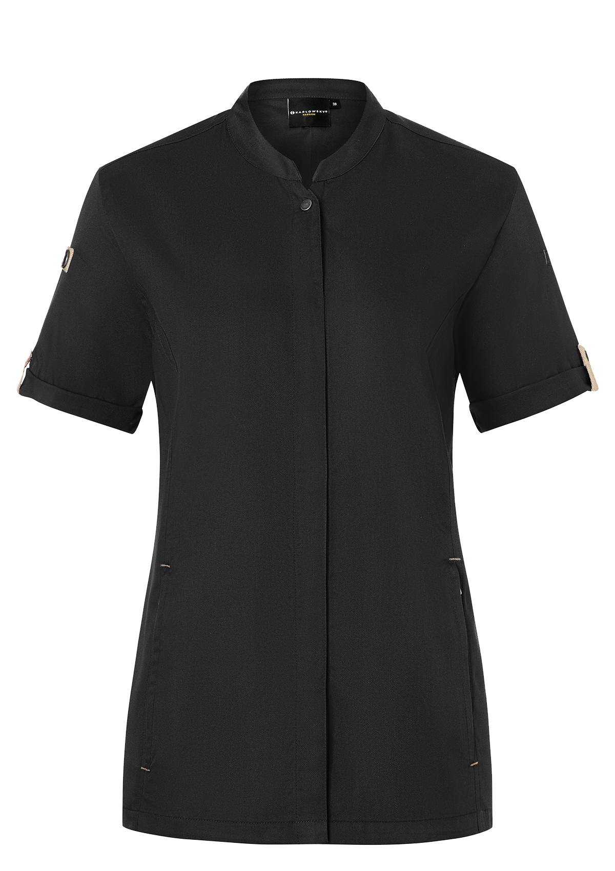 Camisa de chef mujer manga corta Green-Generation | Karlowsky