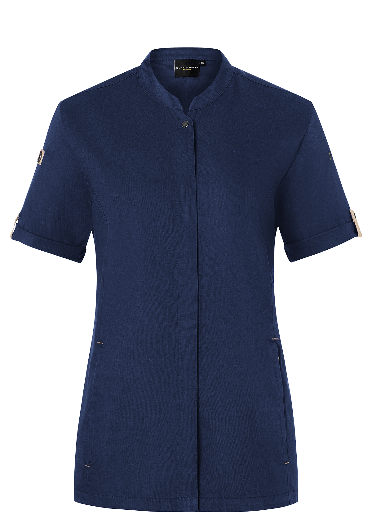 Women's Chef Shirt Short Sleeves Green-Generation | Karlowsky