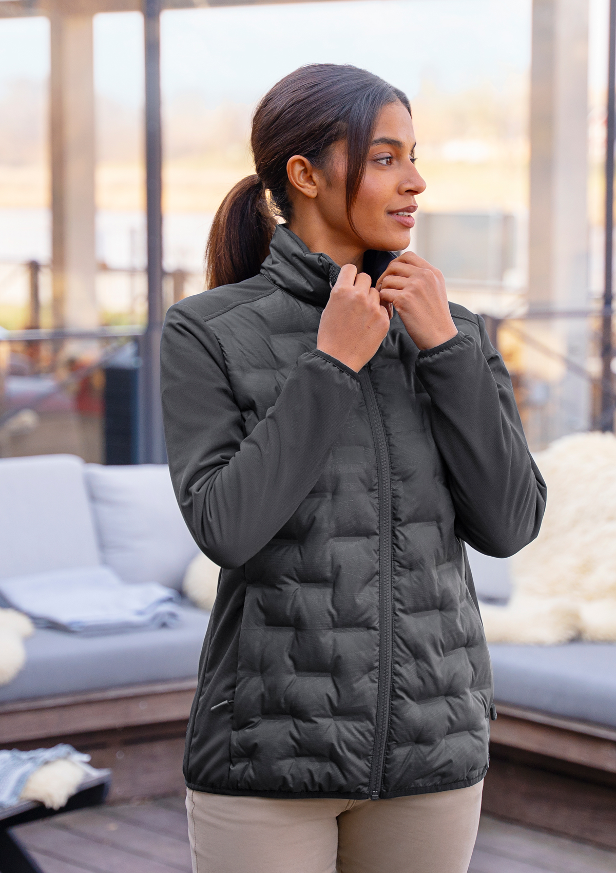 Chaqueta híbrida mujer Outdoor-Pro | Karlowsky