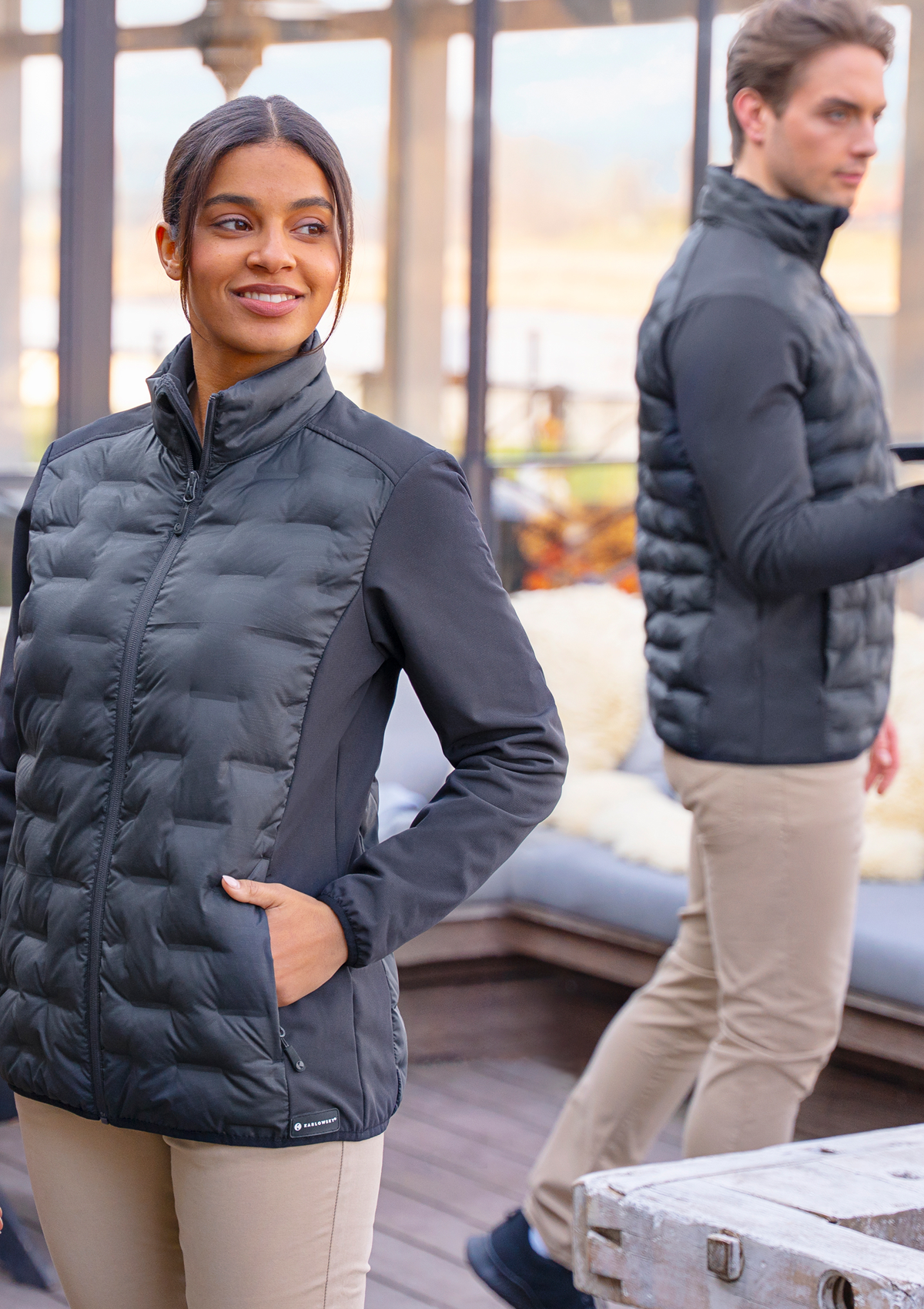 Chaqueta híbrida mujer Outdoor-Pro | Karlowsky