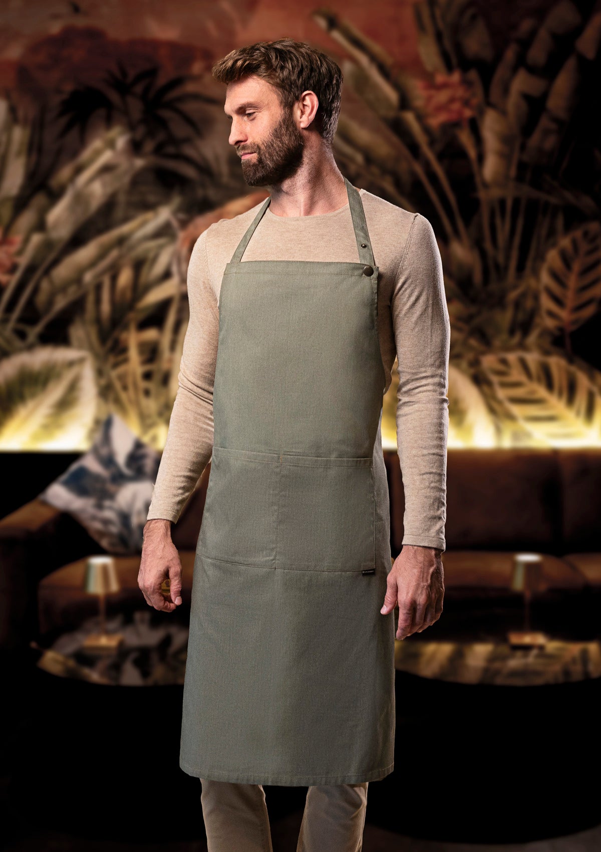 Delantal con peto estilo vaquero unisex | Karlowsky