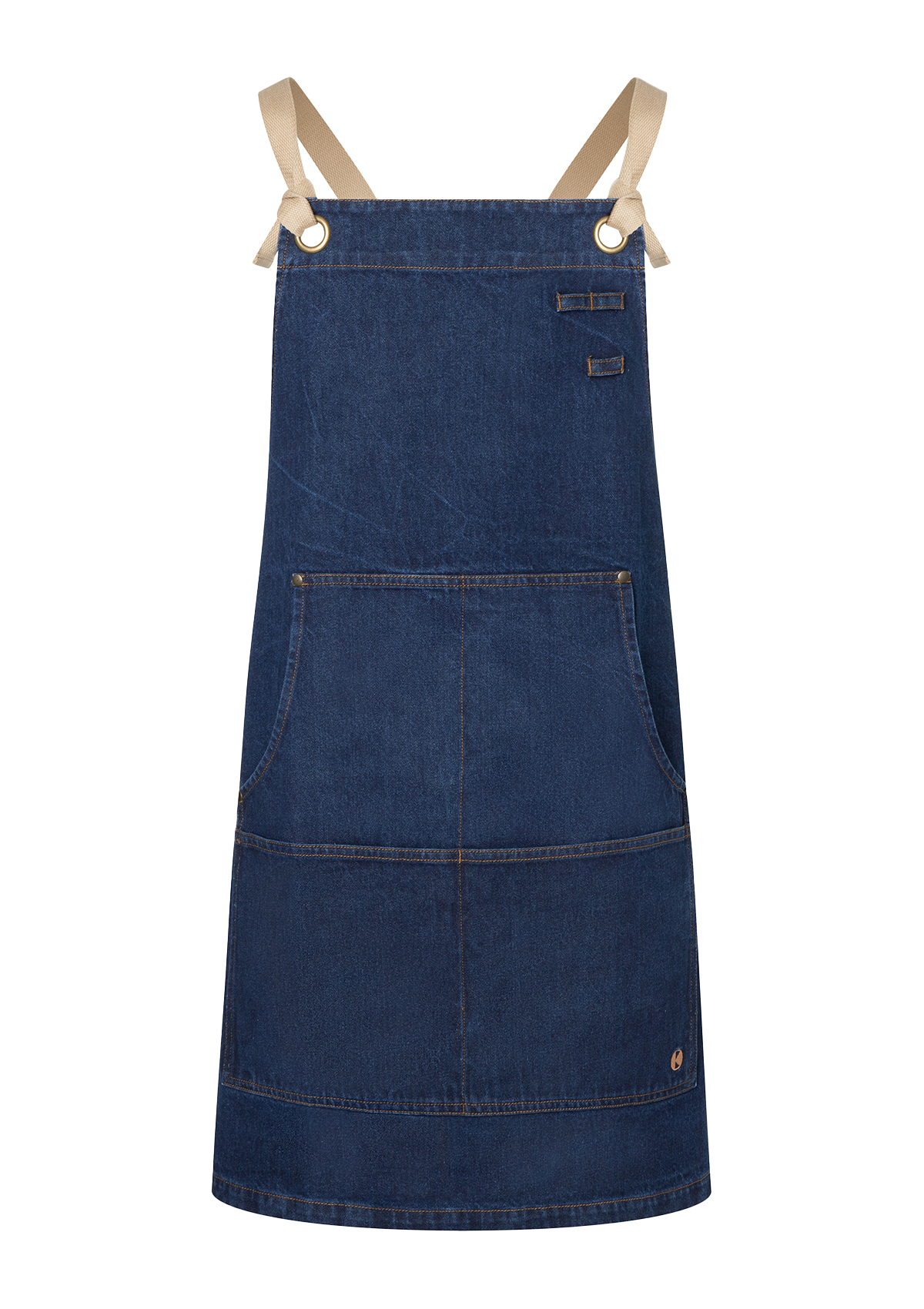 Delantal con peto denim estilo urbano unisex | Karlowsky