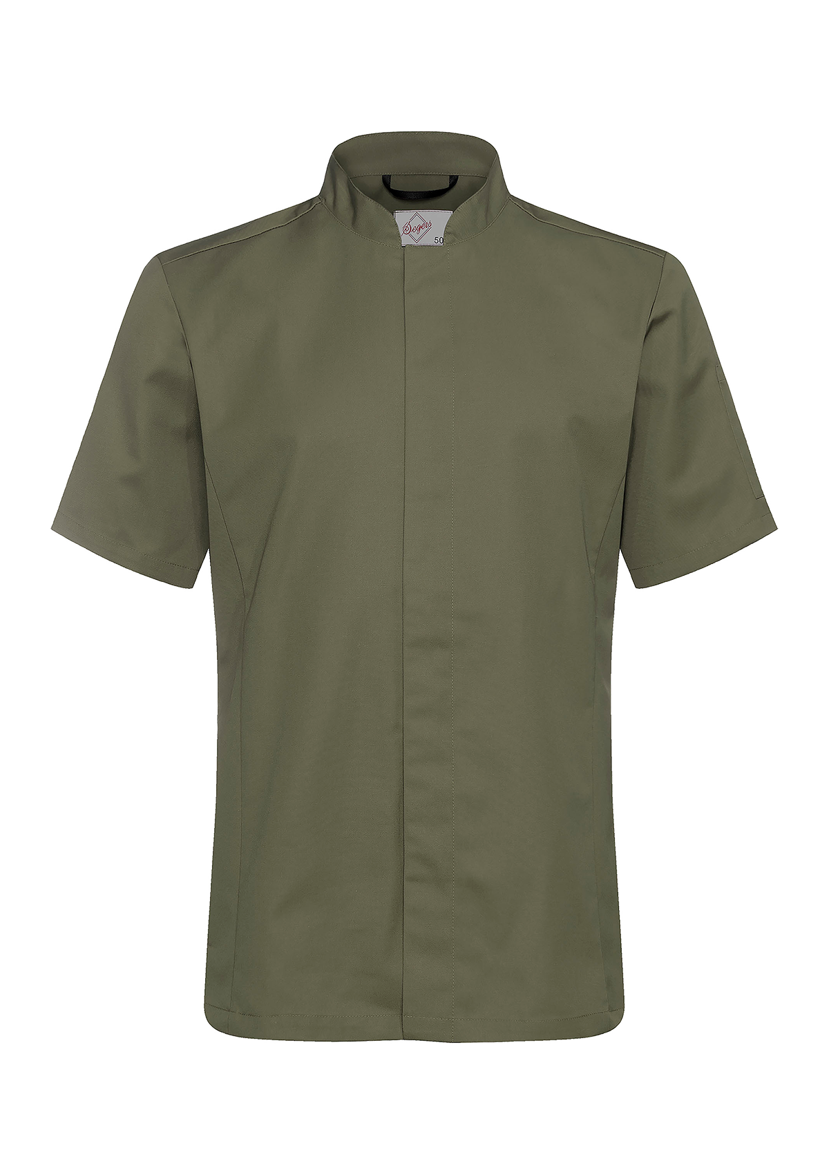 Men's Chef Shirt Slim-Fit Short Sleeves With Pen Pocket | Segers
