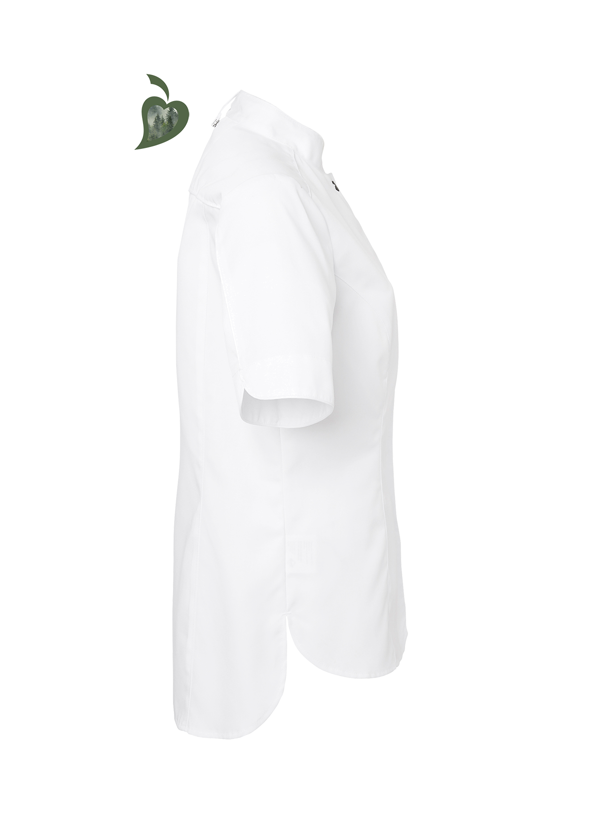 Camisa de chef para mujer entallada de alta calidad manga corta | Segers