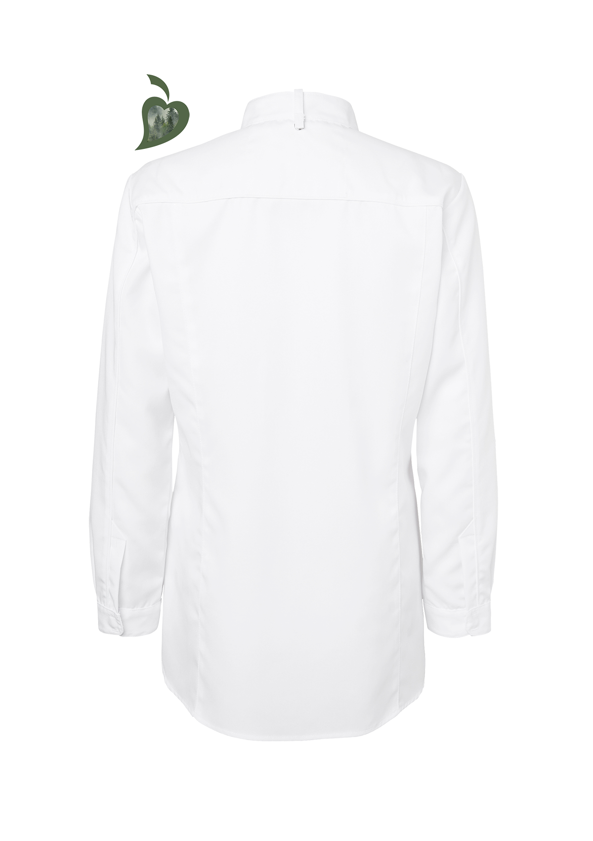 Camisa de chef para mujer entallada de alta calidad manga larga | Segers