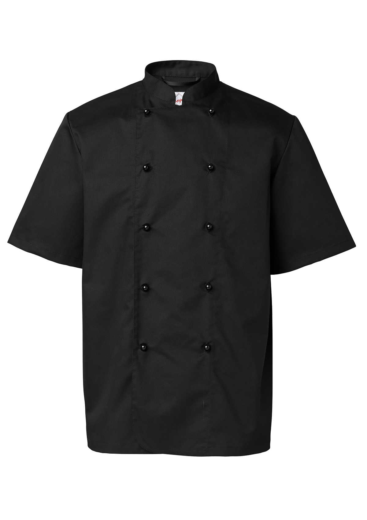 Men's Chef Jacket in Straight Cut Double-Breasted Short Sleeves | Segers