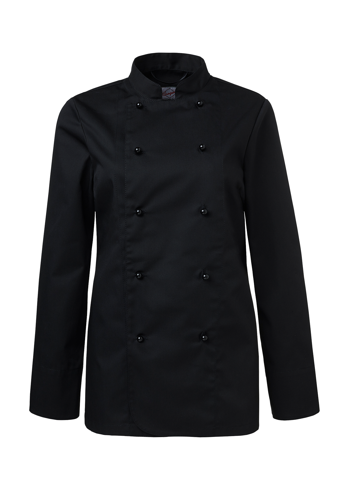 Chaqueta de chef para mujer cruzada ligeramente entallada manga larga | Segers