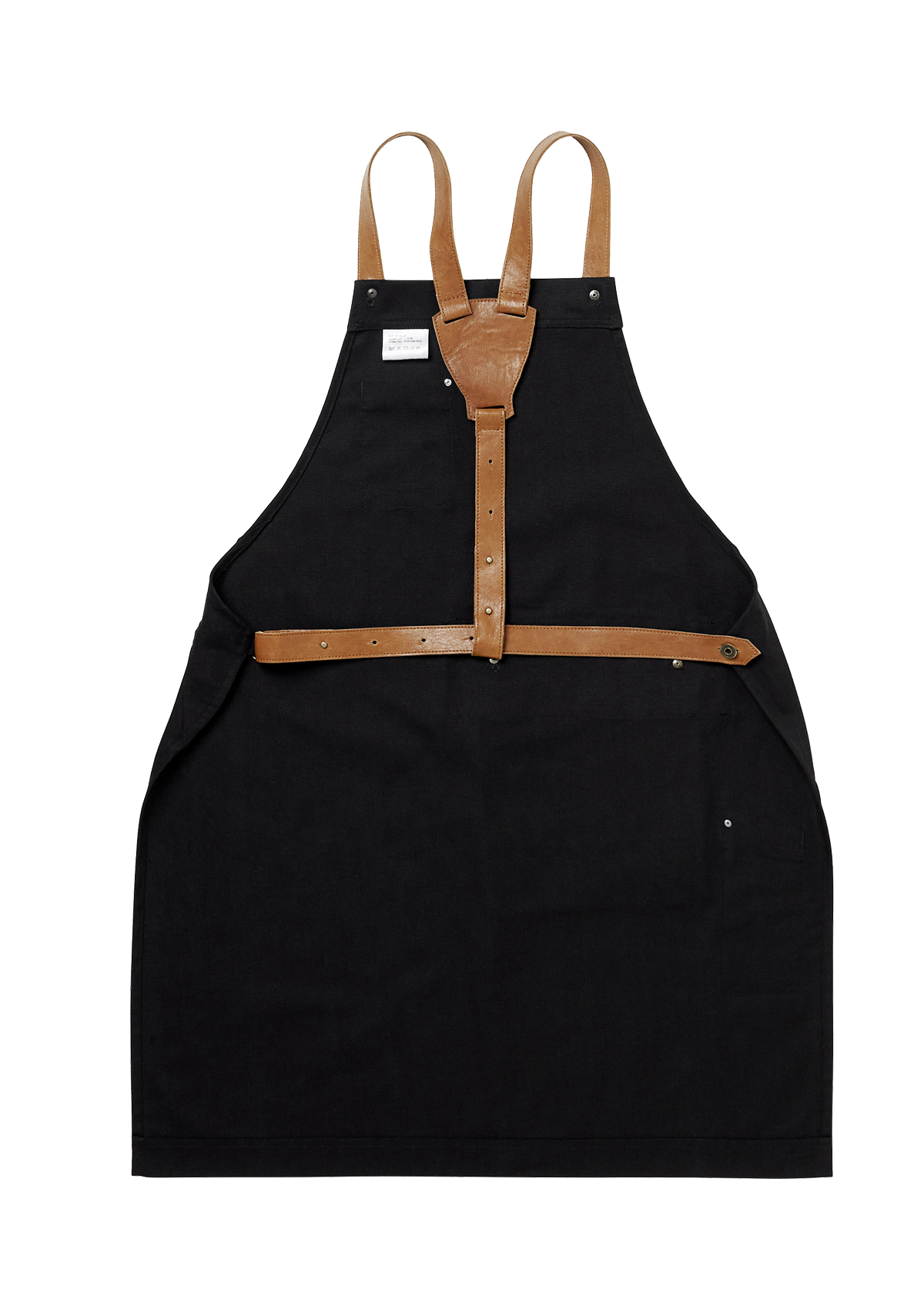 Delantal con peto y detalles de cuero unisex | Segers