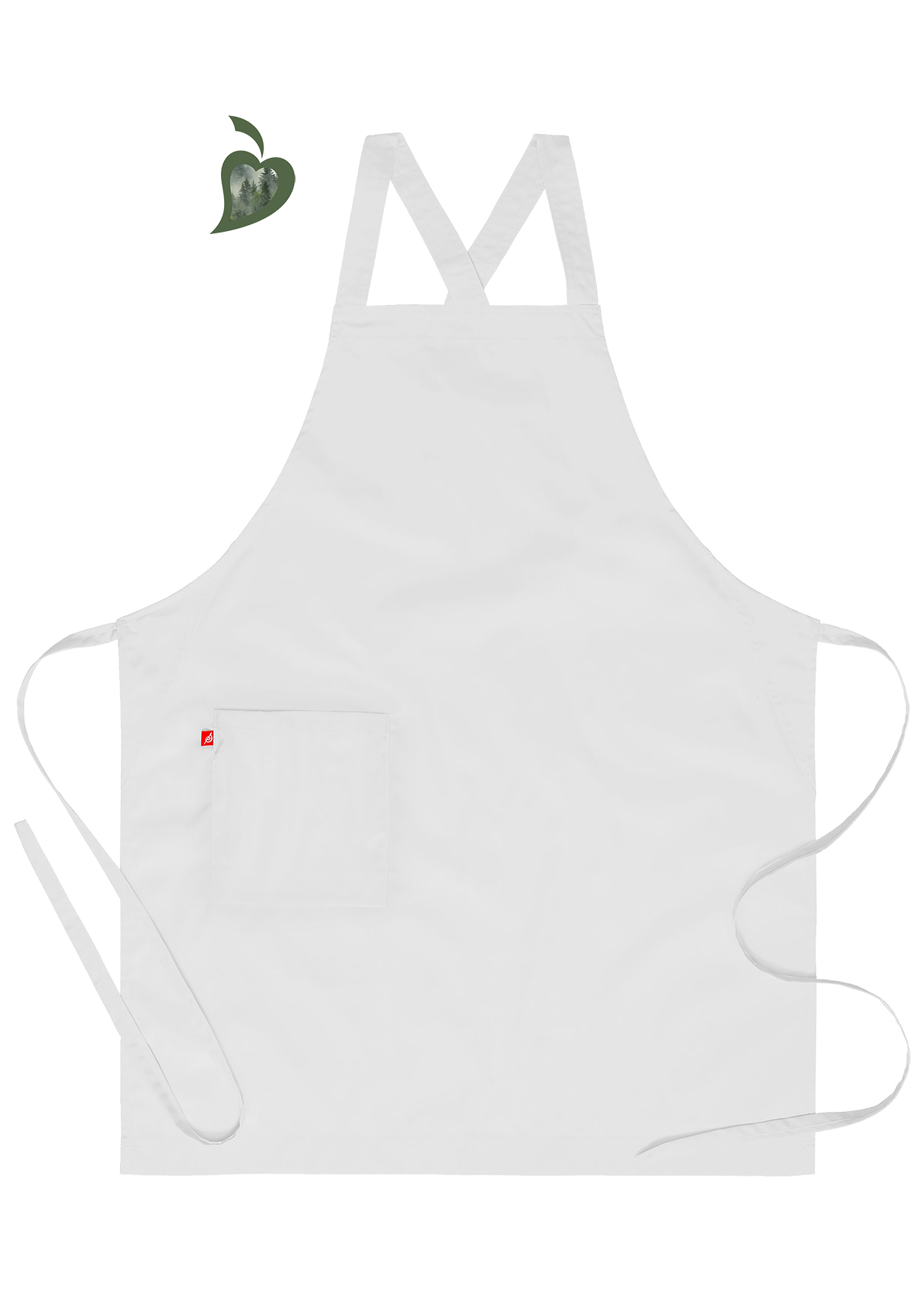 Delantal ergonómico unisex con tirantes cruzados | Segers