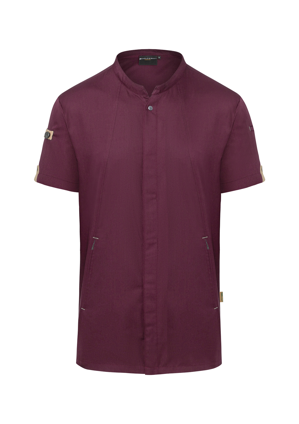 Men's Innovative Chef Shirt Green-Generation Short Sleeves | Karlowsky