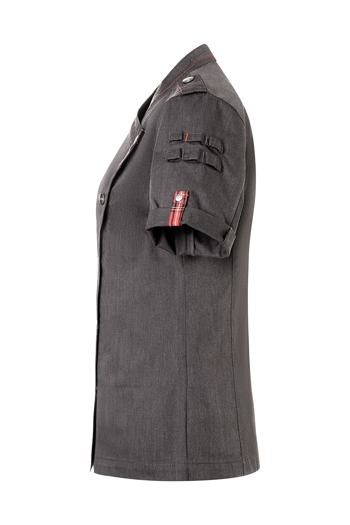 Women's Chef Jacket Denim Short Sleeves - ROCK CHEF | Rock Chef
