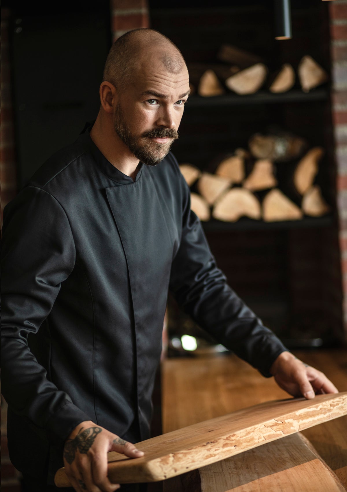 Chaqueta de chef hombre stretch manga larga | Segers
